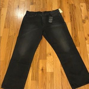 Men’s Lucky Brand black/dark wash jeans
